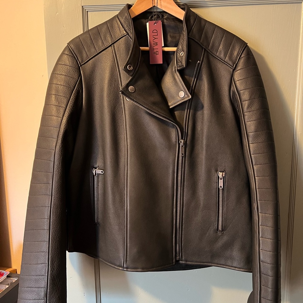 Atwyld Alltime 2.0 Black Leather Moto Jacket for Women